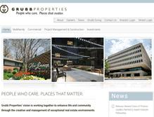 Tablet Screenshot of grubbproperties.com